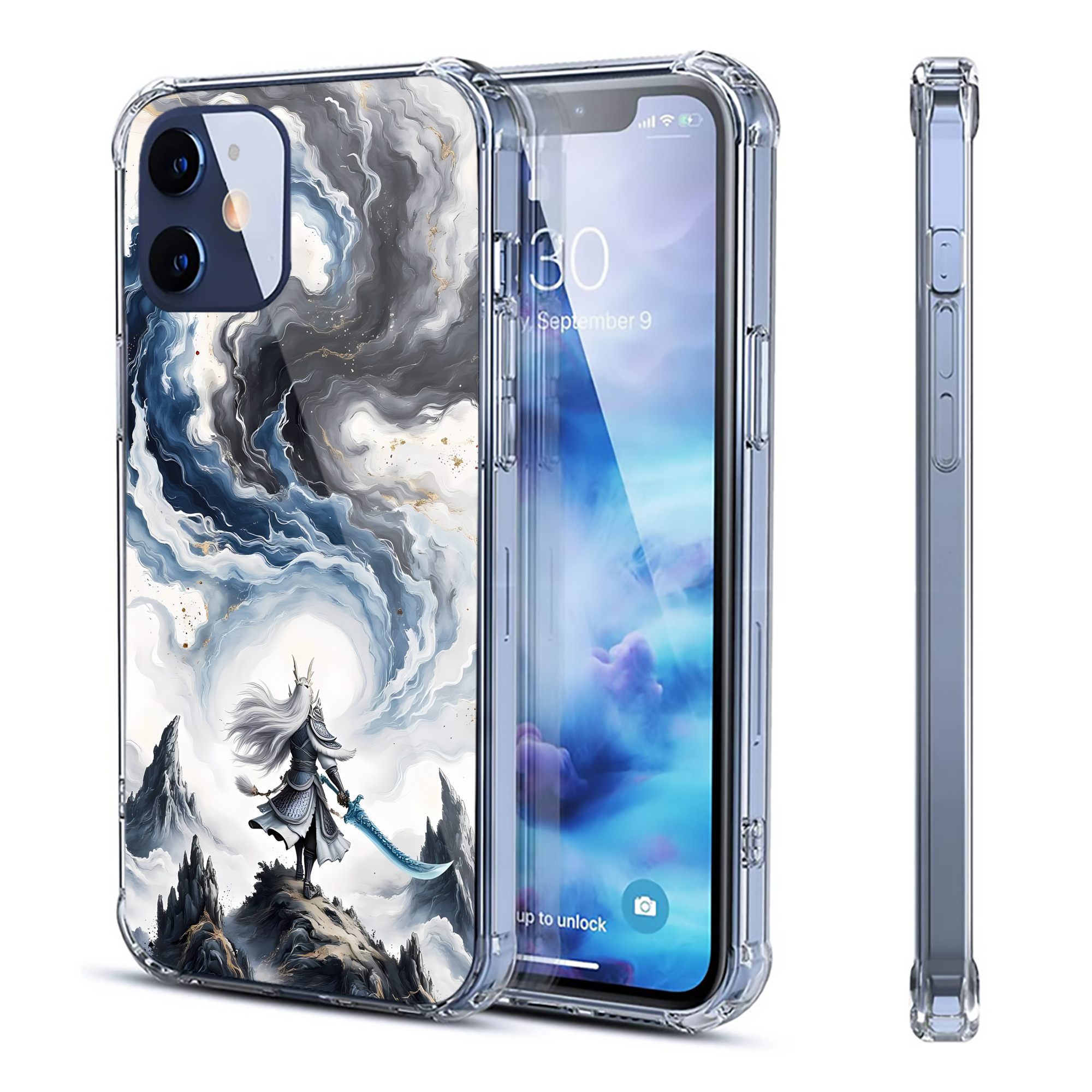 （画像用） Ne Zha 2 ナタ 魔童の大暴れ 【iPhone 12シリーズ対応】透明スマホケース（クリアソフトケース）